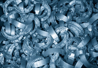 The,Pile,Of,Aluminium,Casting,Parts,Of,Drum,Brake.,The